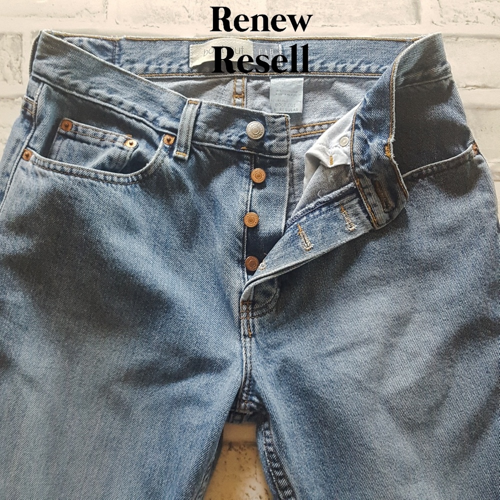 GAP Button Front Bootcut Denim Jeans